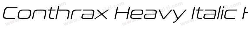 Conthrax Heavy Italic Heavy Italic字体转换